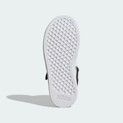 Adidas Grand Court Mid K core black/cloud white/core black dětská rekreační obuv
