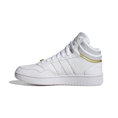 Adidas Hoops 3.0 Mid cloud white/cloud white/gold metallic dámské tenisky