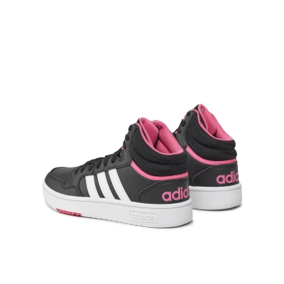 Adidas Hoops 3.0 Mid core black/cloud white/pink fusion dámské tenisky