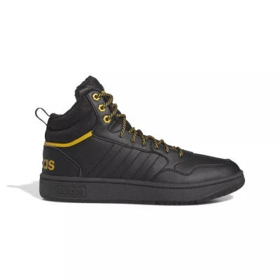 Adidas Hoops 3.0 Mid WTR core black/core black/preloved yellow pánské zimní tenisky