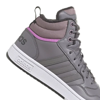 Adidas Hoops 3.0 Mid WTR tracy grey/tracy grey/wonder red dámské tenisky