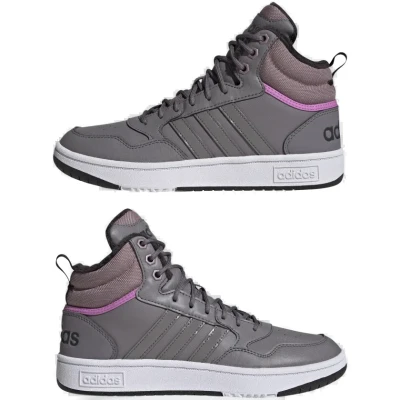 Adidas Hoops 3.0 Mid WTR tracy grey/tracy grey/wonder red dámské tenisky