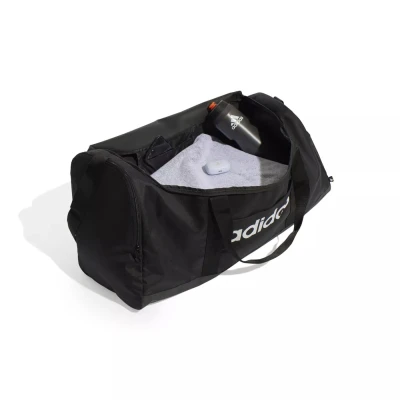 Adidas LINEAR DUFFEL L BLACK/BLACK/WHITE sportovní taška