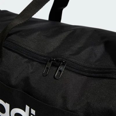 Adidas LINEAR DUFFEL M BLACK/BLACK/WHITE cestovní taška