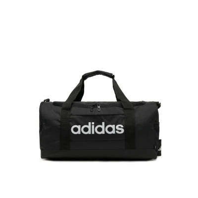 Adidas LINEAR DUFFEL S BLACK/BLACK/WHITE sportovní taška