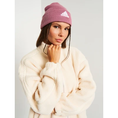 Adidas LOGO BEANIE CUF WONORC/WHITE dámská zimní čepice