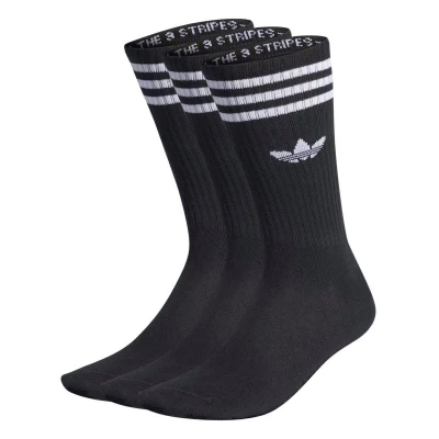 Adidas Originals 3 PACK-SOLID CREW SOCK BLACK/WHITE ponožky