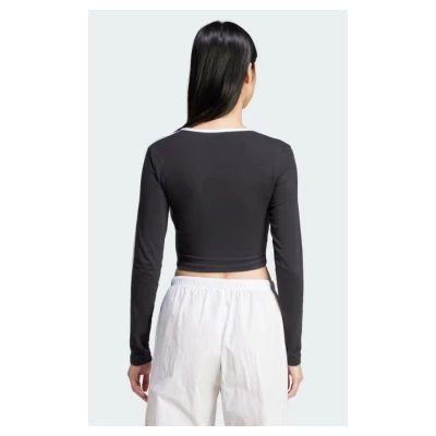 Adidas Originals 3S LS CROP-BLACK dámské tričko
