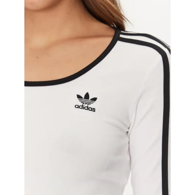 Adidas Originals 3S LS CROP-WHITE dámské tričko
