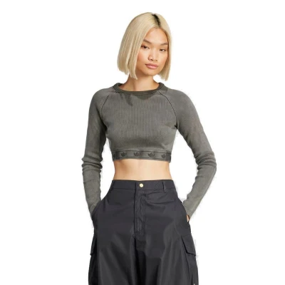 Adidas Originals RIB LS TOP-JD0014-Black dámské tričko
