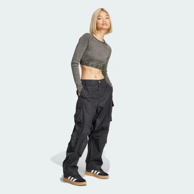 Adidas Originals RIB LS TOP-JD0014-Black dámské tričko