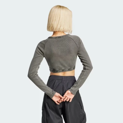 Adidas Originals RIB LS TOP-JD0014-Black dámské tričko