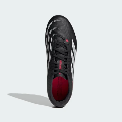 Adidas Predator Club Jr FG/MG core black/cloud white/lucid red chlapecké fotbalové kopačky