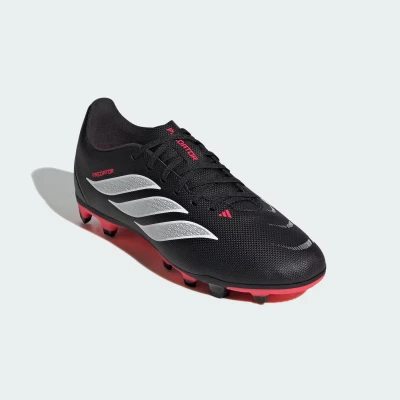 Adidas Predator Club Jr FG/MG core black/cloud white/lucid red chlapecké fotbalové kopačky
