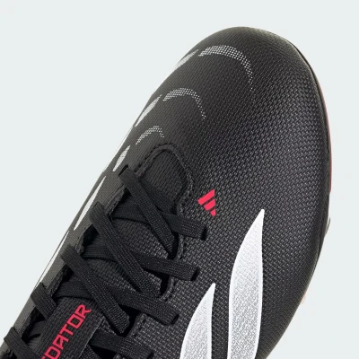 Adidas Predator Club Jr FG/MG core black/cloud white/lucid red chlapecké fotbalové kopačky