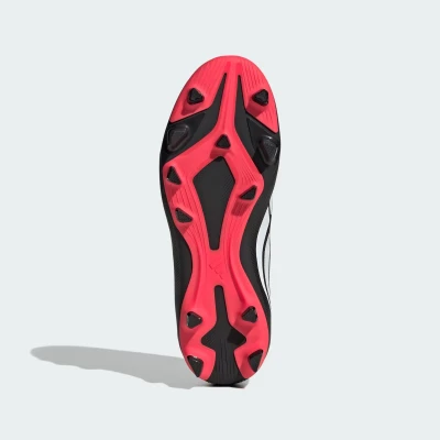 Adidas Predator Club Jr FG/MG core black/cloud white/lucid red chlapecké fotbalové kopačky
