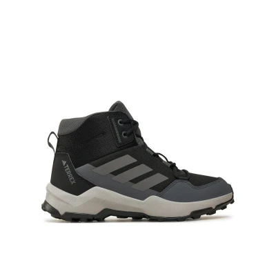 Adidas Terrex AX4R Jr core black/grey four/grey six juniorská kotníková turistická obuv