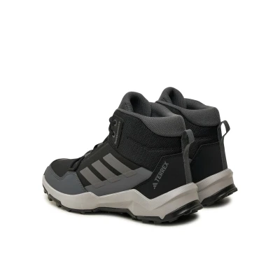 Adidas Terrex AX4R Jr core black/grey four/grey six juniorská kotníková turistická obuv