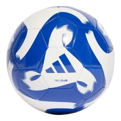 Adidas TIRO CLB WHITE/ROYBLU fotbalový míč