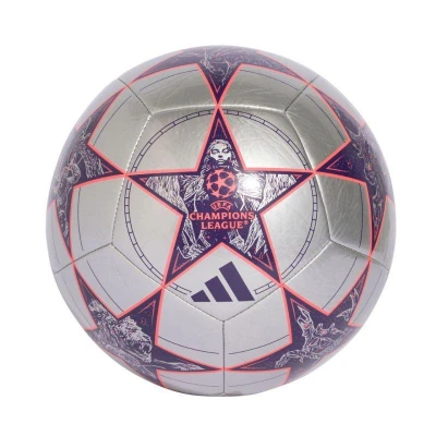 Adidas UCL CLB SILVMT/DPURPL/TURBO fotbalový míč