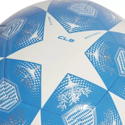 Adidas UCL Club 24/25 Knockout Phase-White/Blue fotbalový míč
