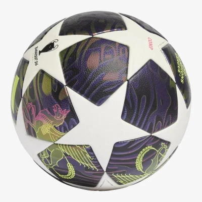 Adidas UCL COM F DPURPL/WHITE/SYELLO fotbalový míč