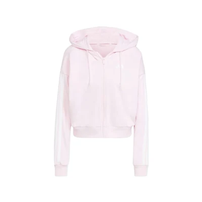 Adidas W 3S FT FZ HD CLPINK/WHITE dámská mikina