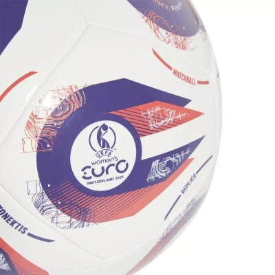 Adidas W EURO25 CLB WHITE/PANTON/PANTON fotbalový míč