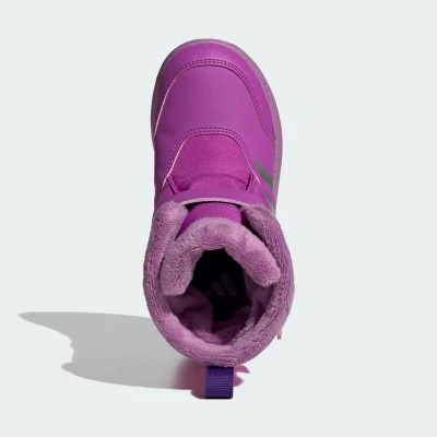 Adidas Winterplay purple burst/silver metalic/preloved purple dívčí zimní boty