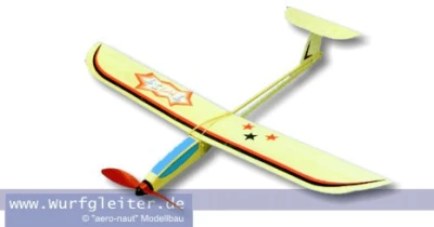 Aero-naut Twist dřevěná rychlostavebnice kluzáku s gumovým pohonem