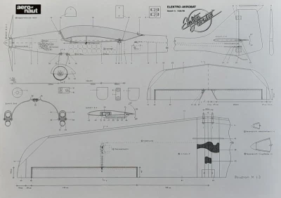 Aero-Naut Stavebnice letadla Elektro-Akrobat Retro-Model + sleva 500,- na příslušenství