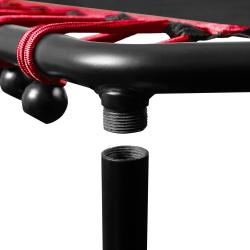 Aga FITNESS Trampolína 130 cm Červená + madlo