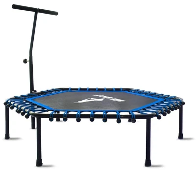 Aga FITNESS Trampolína 130 cm Modrá + madlo