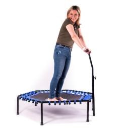 Aga FITNESS Trampolína 130 cm Modrá + madlo (VÝPRODEJ)