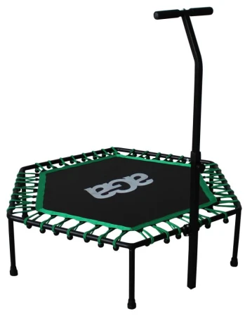Aga FITNESS Trampolína 130 cm Zelená + madlo