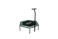 Aga FITNESS Trampolína 130 cm Zelená + madlo
