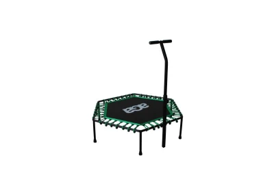 Aga FITNESS Trampolína 130 cm Zelená + madlo