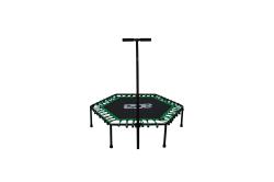 Aga FITNESS Trampolína 130 cm Zelená + madlo