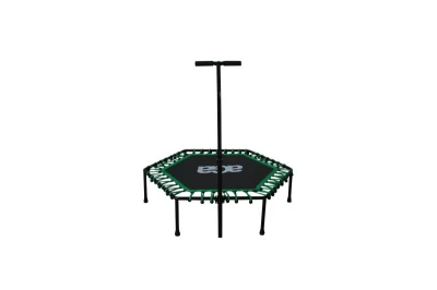 Aga FITNESS Trampolína 130 cm Zelená + madlo