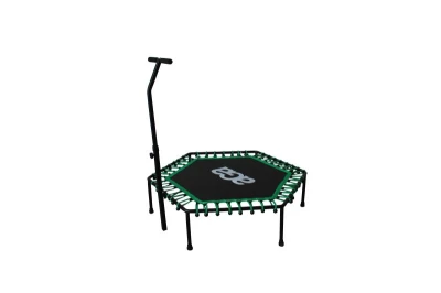 Aga FITNESS Trampolína 130 cm Zelená + madlo