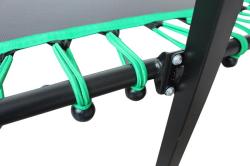 Aga FITNESS Trampolína 130 cm Zelená + madlo (VÝPRODEJ)