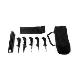 Aga Kempingové skládací lehátko Černé