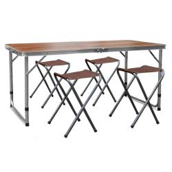 Aga MR4100 Kempingový skládací set Hnědý (VÝPRODEJ)