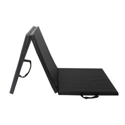 Aga Skládací žíněnka 180x60x3 cm Černá