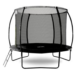 Aga SPORT EXCLUSIVE Trampolína 250 cm Černá + ochranná síť + žebřík