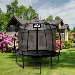 Aga SPORT EXCLUSIVE Trampolína 250 cm Černá + ochranná síť + žebřík