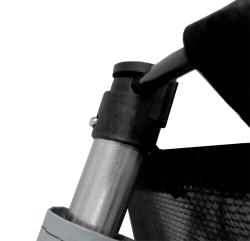 Aga SPORT EXCLUSIVE Trampolína 250 cm Šedá + ochranná síť + žebřík