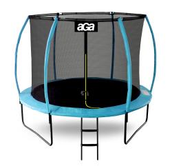 Aga SPORT EXCLUSIVE Trampolína 250 cm světle modrá + ochranná síť + žebřík
