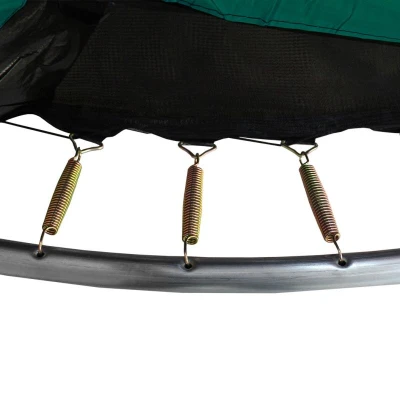 Aga SPORT EXCLUSIVE Trampolína 250 cm Tmavě zelená + ochranná síť + žebřík