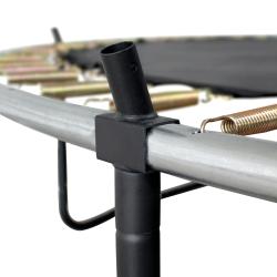 Aga SPORT EXCLUSIVE Trampolína 366 cm Čierna + ochranná sieť + rebrík